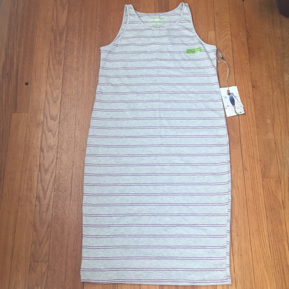 NWT Gray Organic Cotton Midi Dress